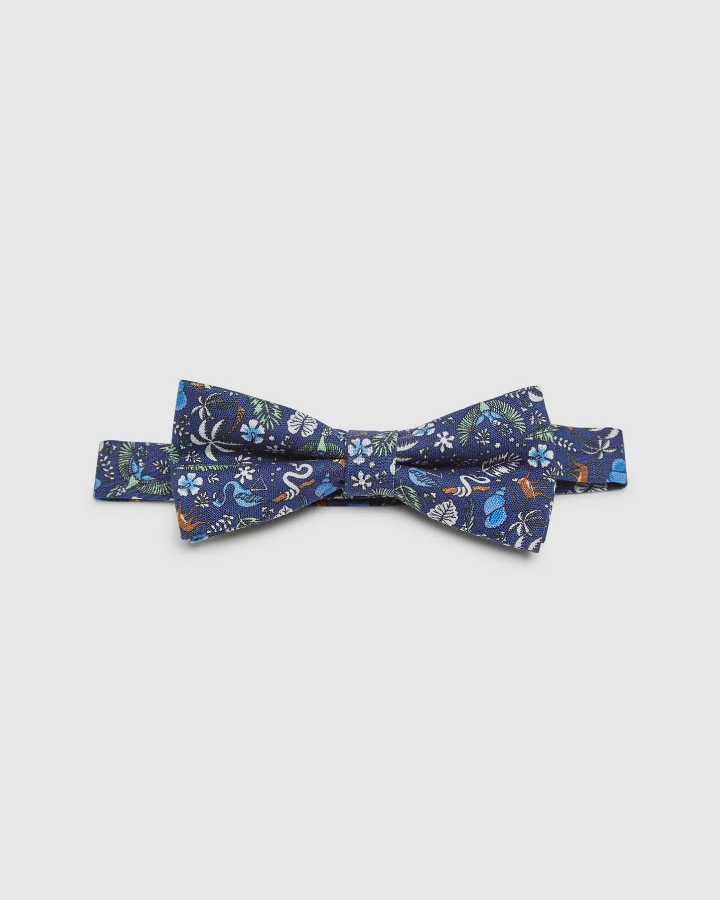 Linen Tropical Bow Tie