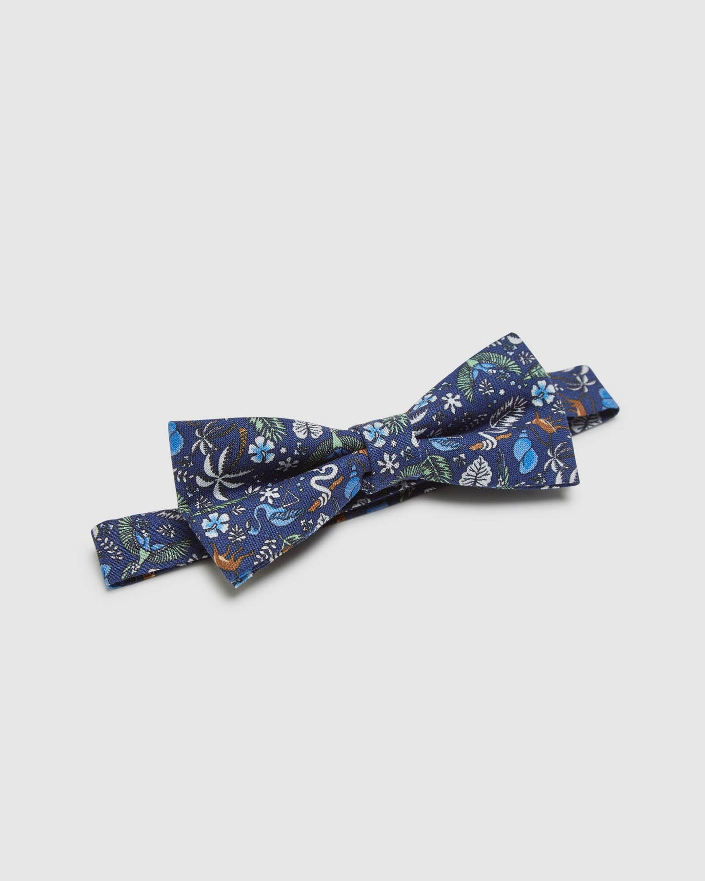 Linen Tropical Bow Tie