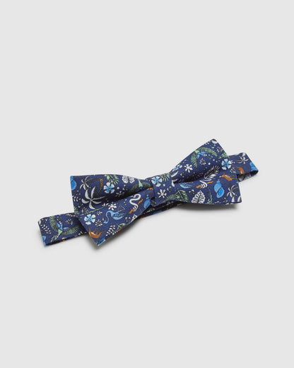 Linen Tropical Bow Tie