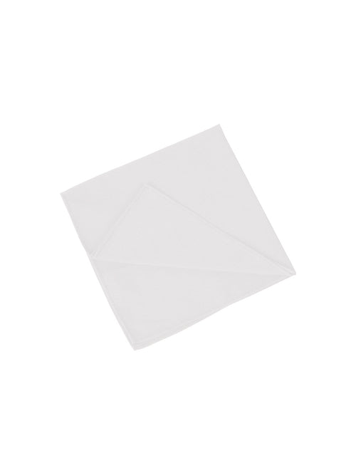 Pocket Square Cotton White