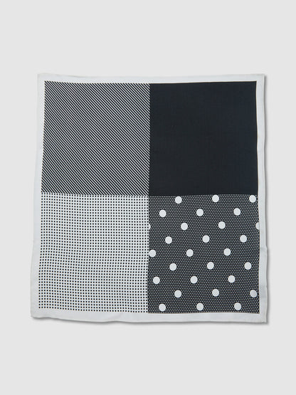 Monochrome Pocket Square
