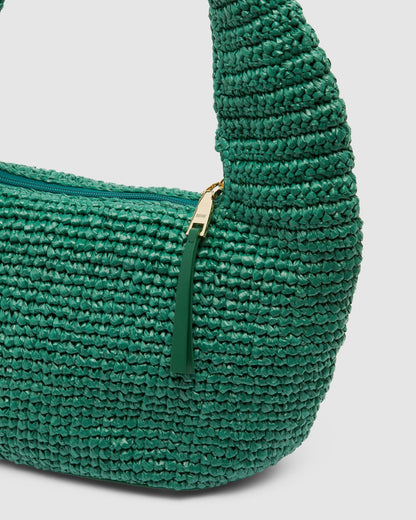 Nina Raffia Shoulder Bag