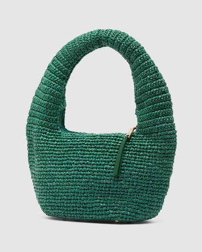 Nina Raffia Shoulder Bag