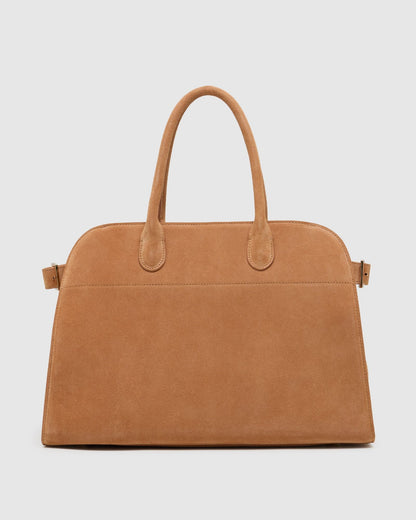 Bridget Top Handle Suede Bag