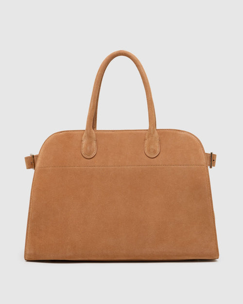 Bridget Top Handle Suede Bag