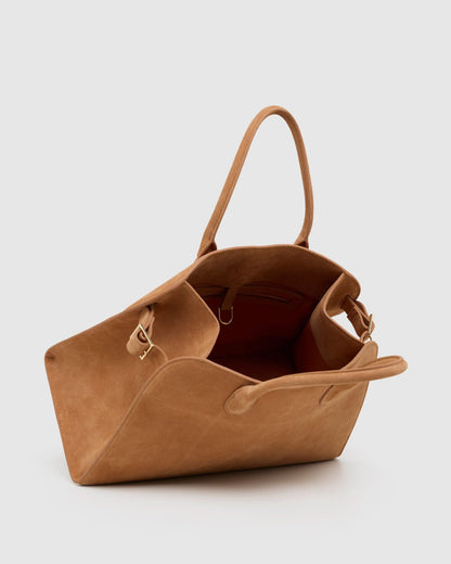 Bridget Top Handle Suede Bag