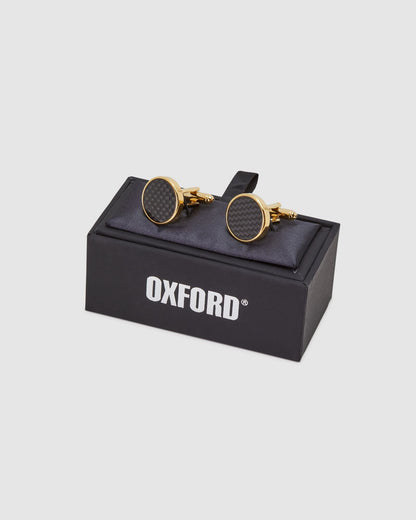 Mens Dark Circle Cuff Link