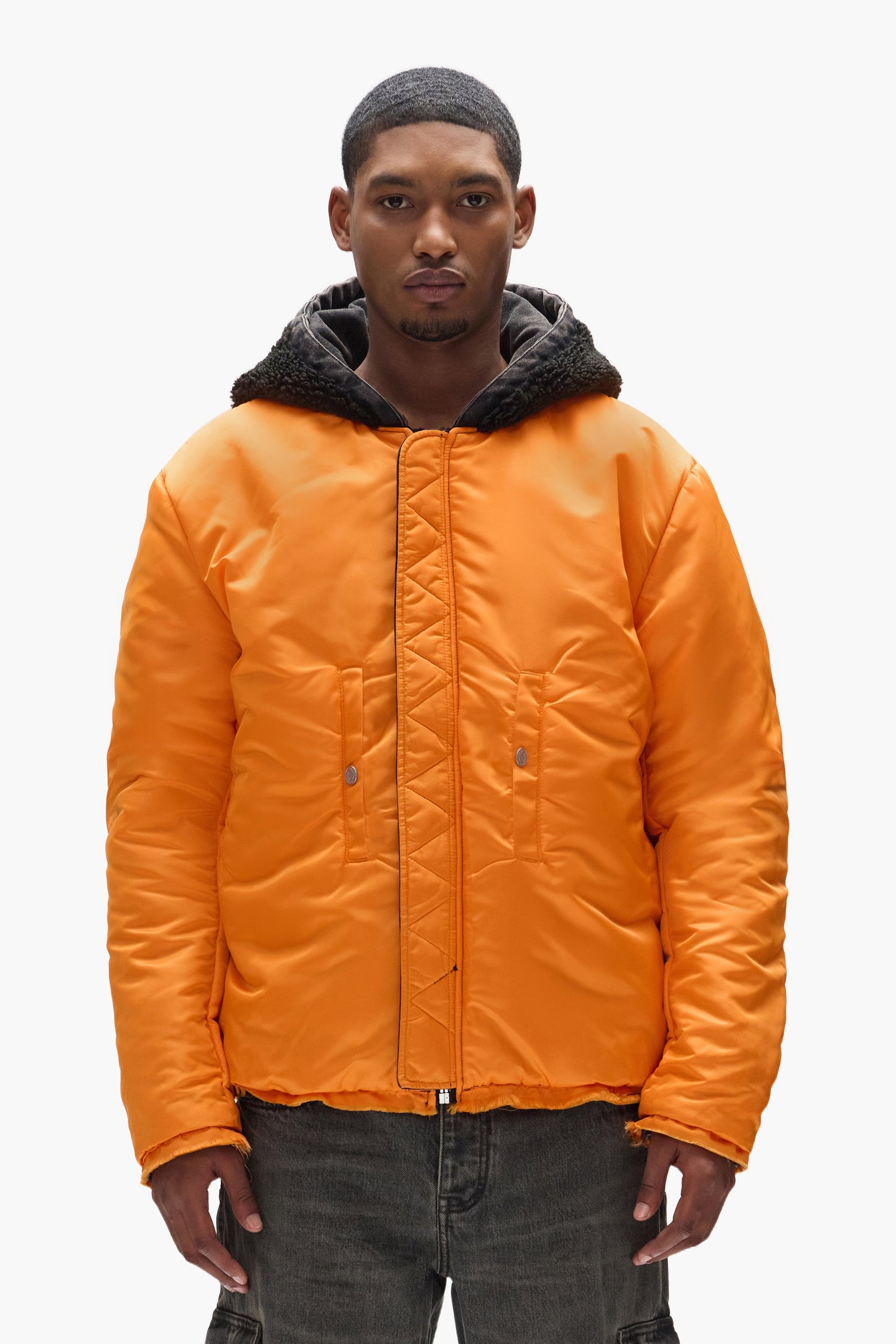 Purple X Alpha Industries Bomber