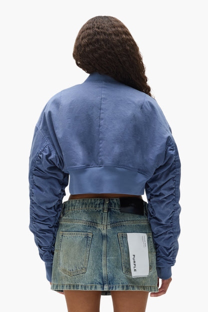 Cropped Bomber Jacket