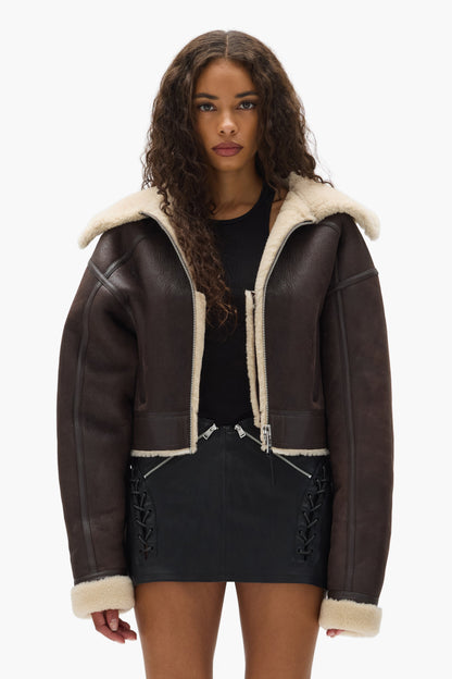 Sherpa Leather Jacket
