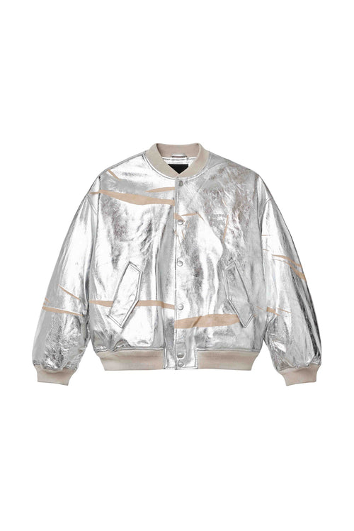 Leather Ovs Bomber Jacket