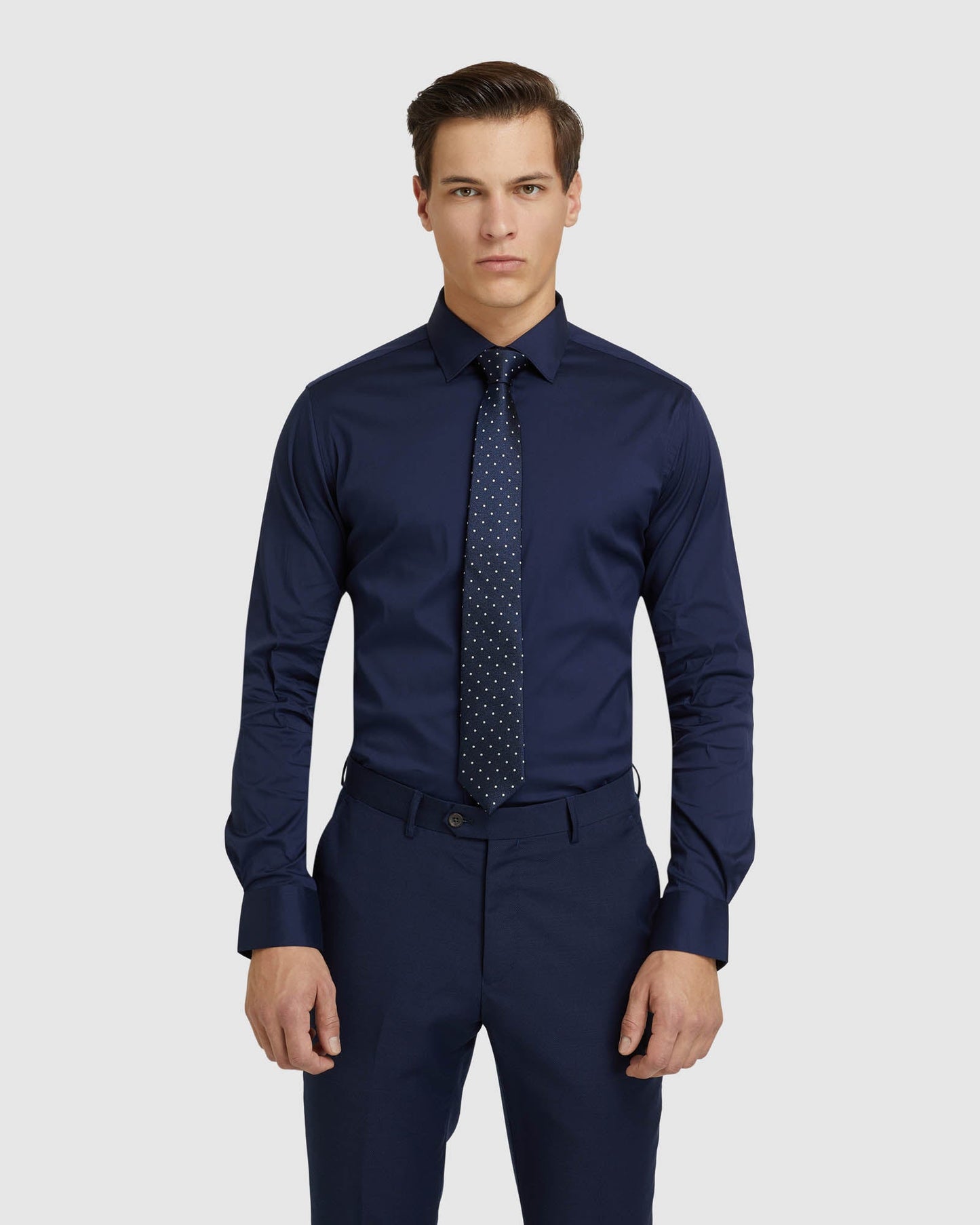 Navy Stretch Travel Shirt