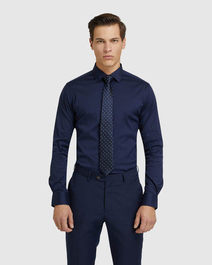 Navy Stretch Travel Shirt
