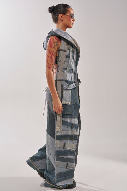 ALL THAT DISTRESSED HOODED TOP