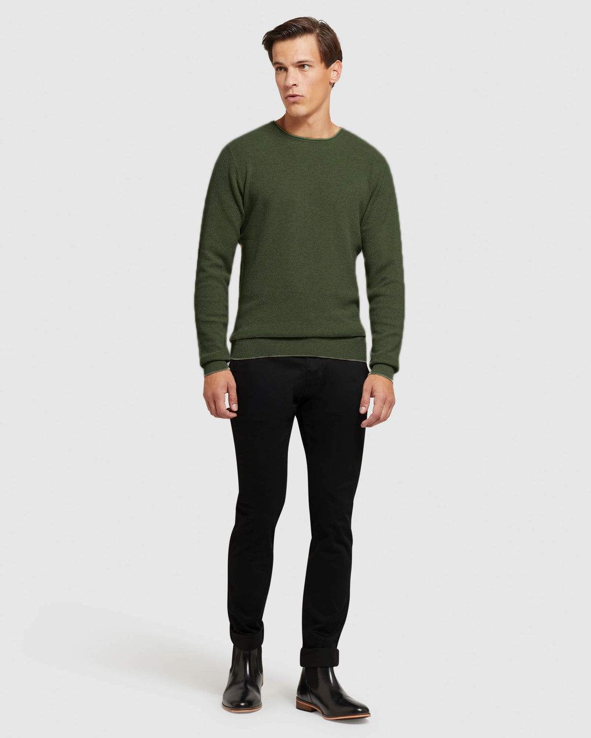 Sandy Crew Neck Textured Knit