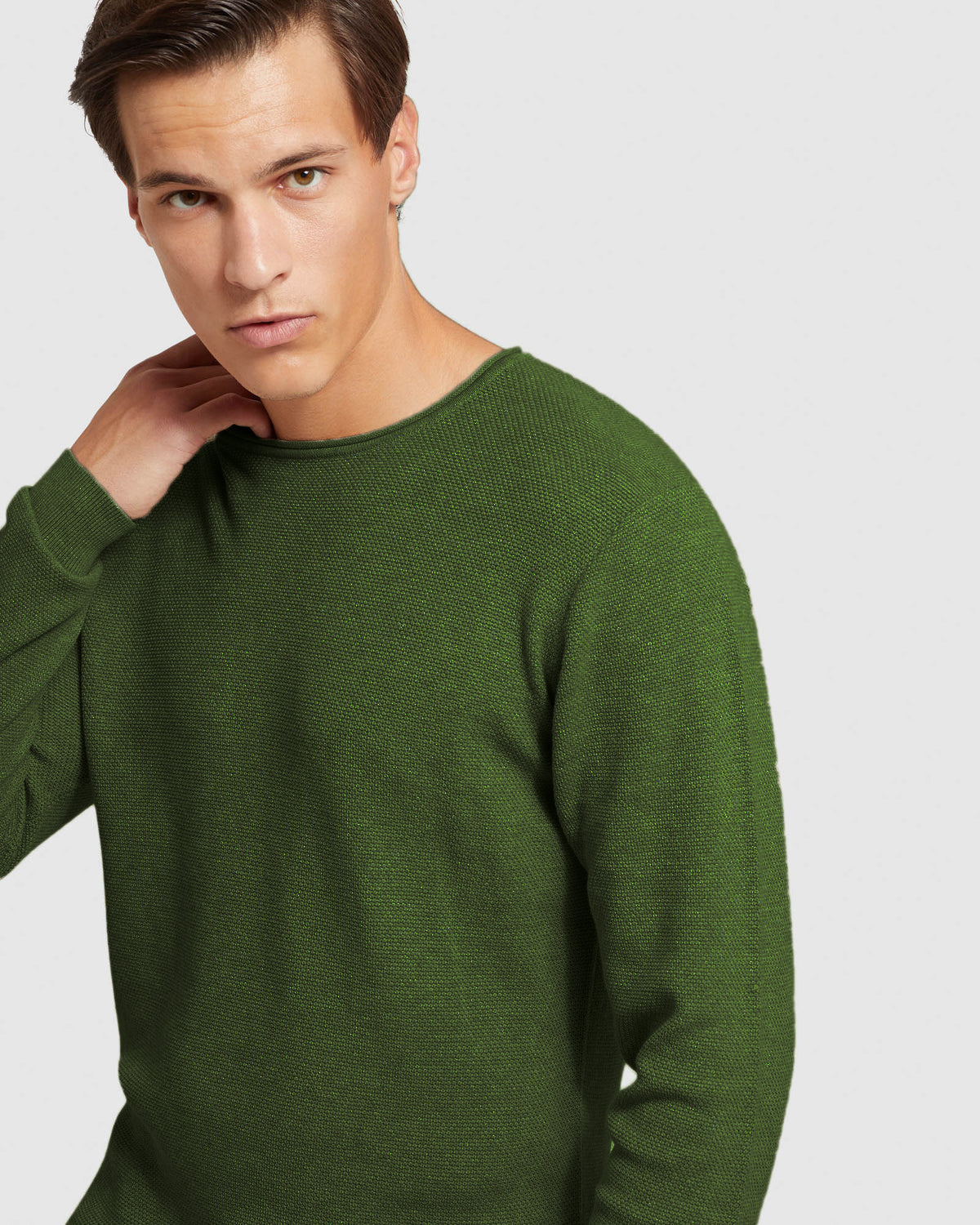 Sandy Crew Neck Textured Knit