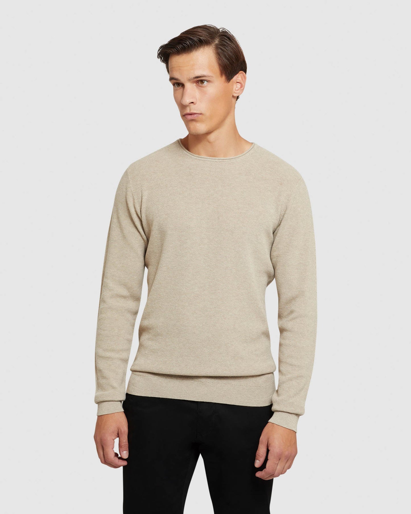 Sandy Crew Neck Textured Knit