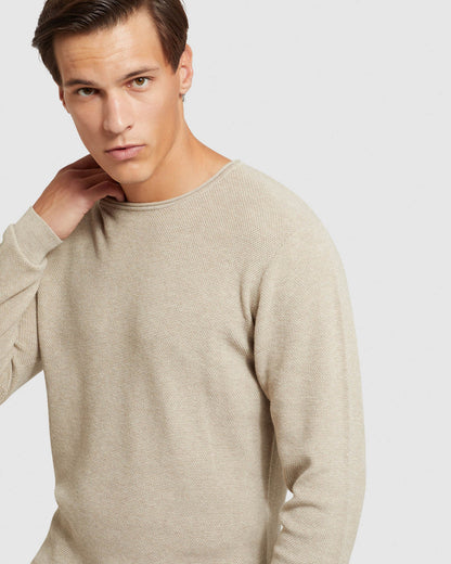 Sandy Crew Neck Textured Knit