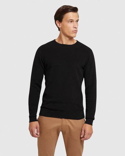 Sandy Crew Neck Textured Knit