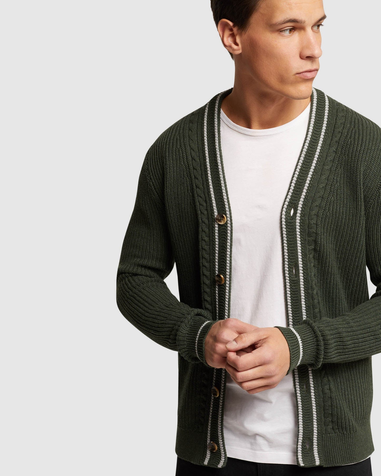 Cavill Cable Cardigan