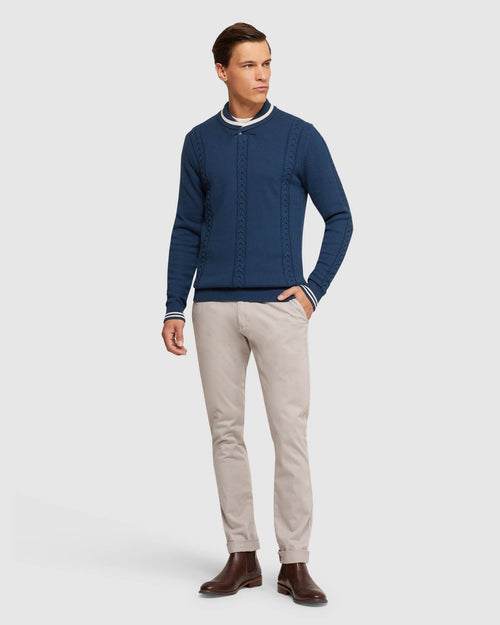Milo Collared Knit Pullover