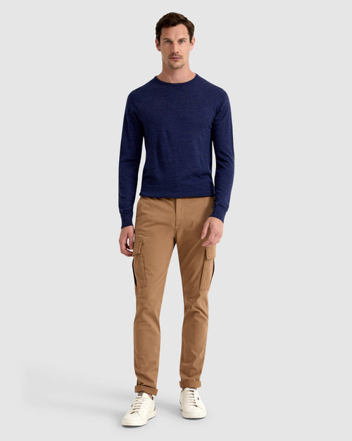 Merino Crew Neck Knitted Pullover
