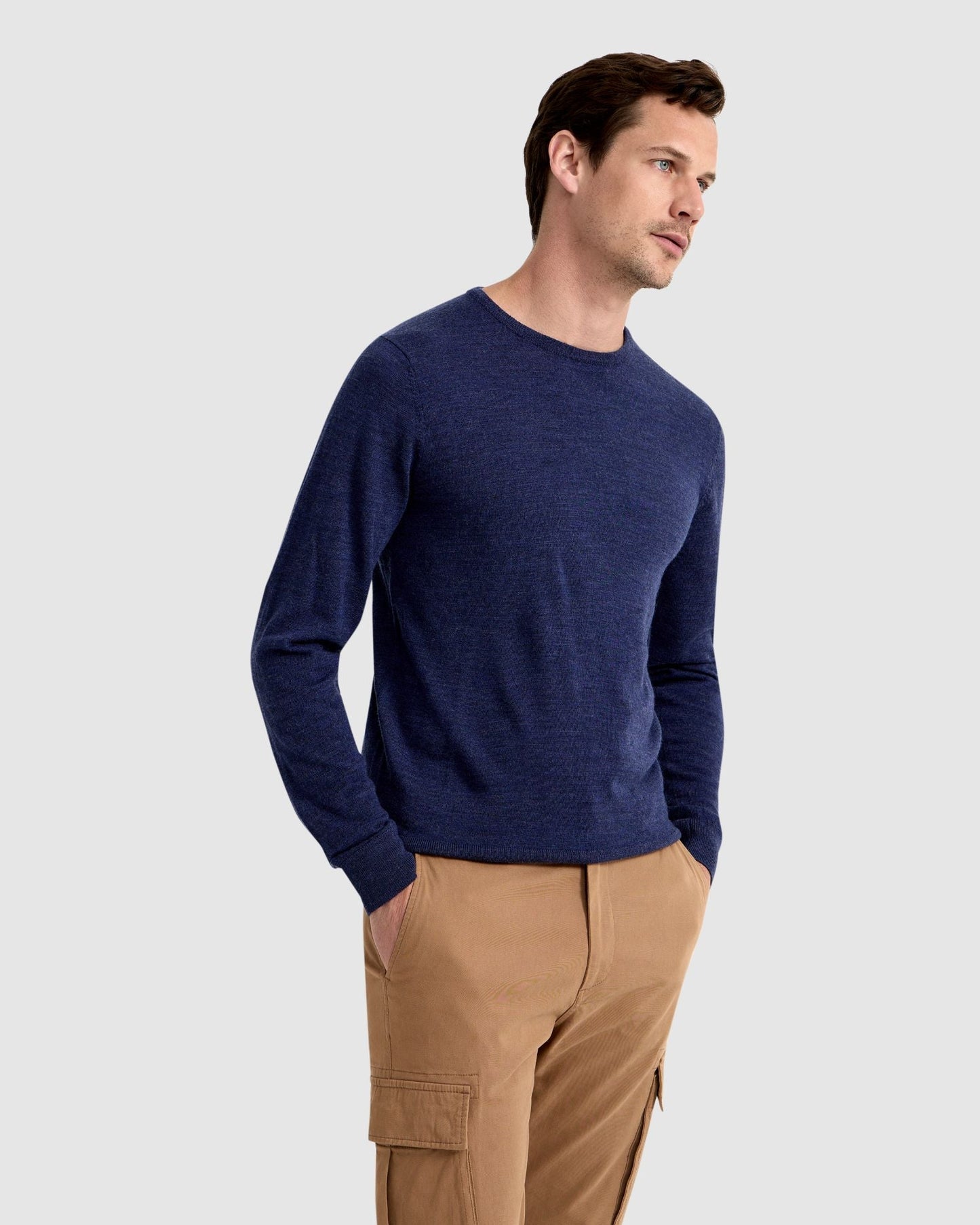 Merino Crew Neck Knitted Pullover