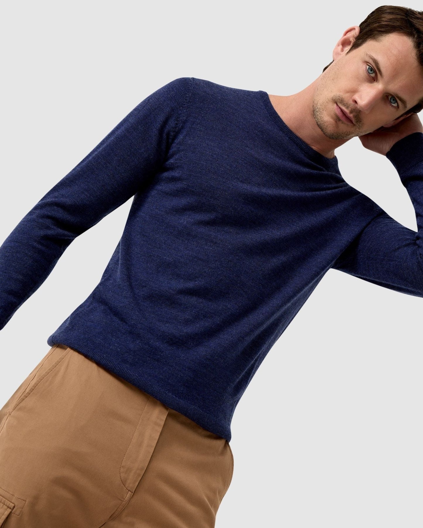 Merino Crew Neck Knitted Pullover