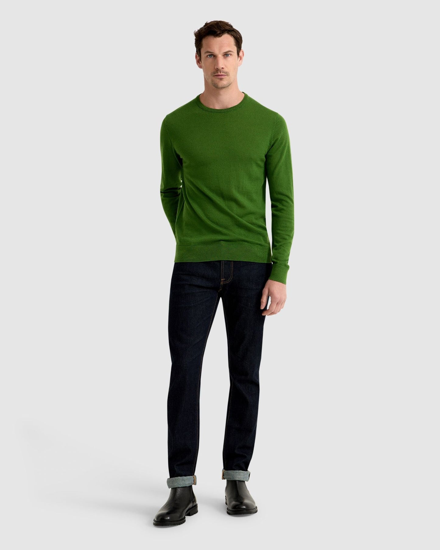 Merino Crew Neck Knitted Pullover