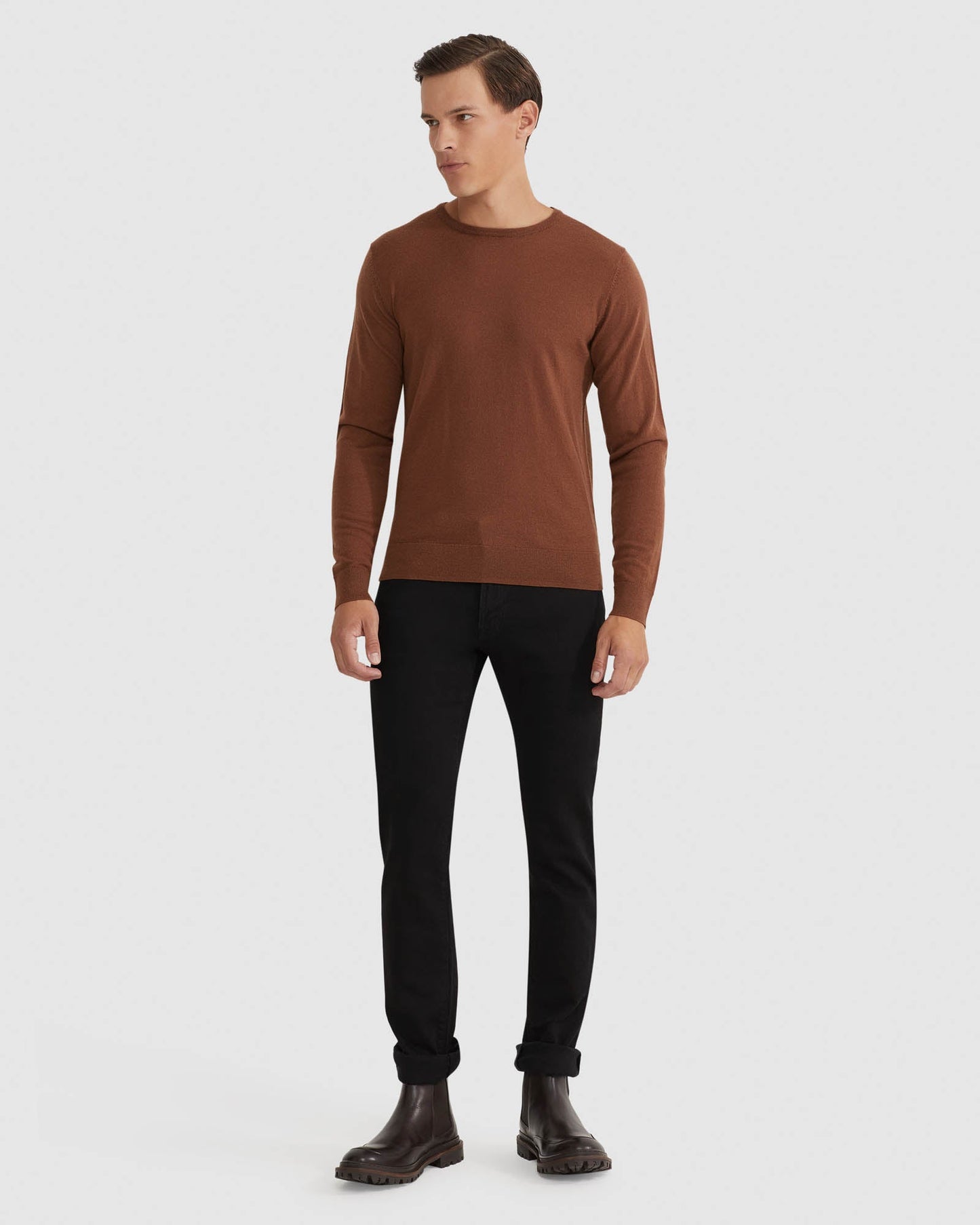 Merino Crew Neck Knitted Pullover