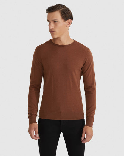 Merino Crew Neck Knitted Pullover