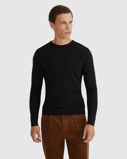 Merino Crew Neck Knitted Pullover