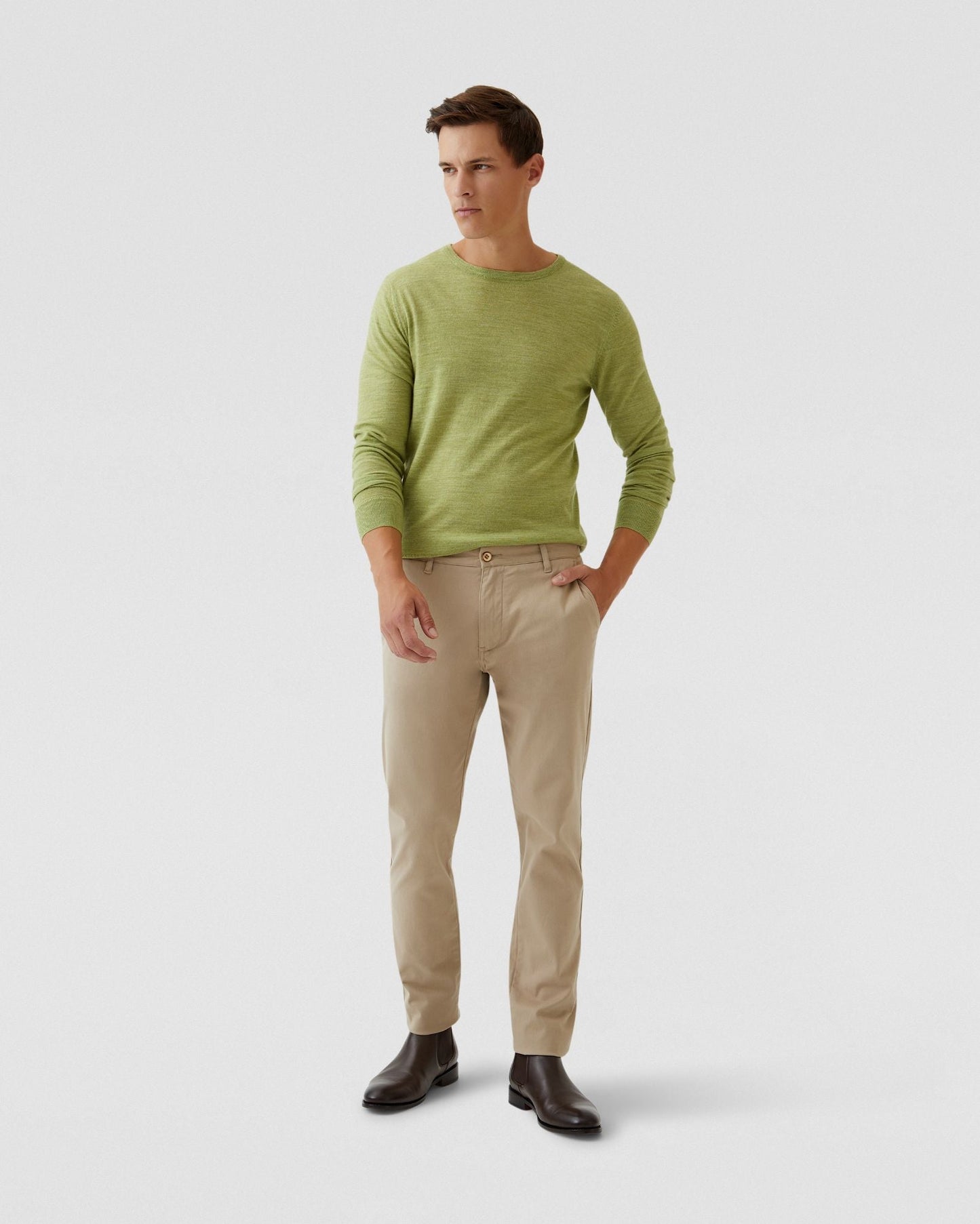 Crew Neck Merino Wool Knit