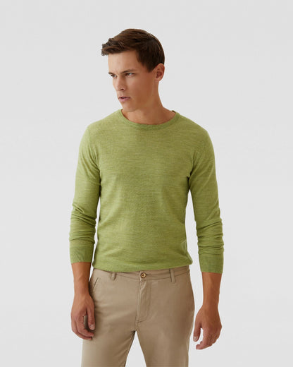 Crew Neck Merino Wool Knit