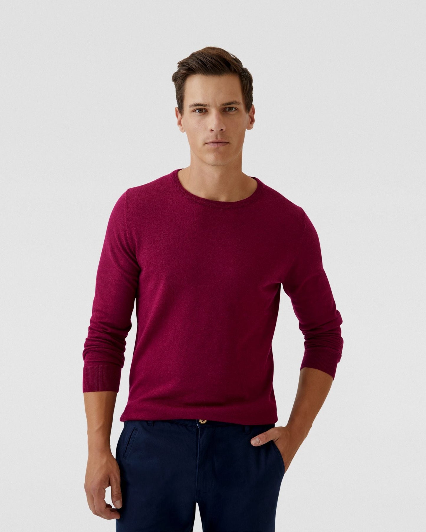 Crew Neck Merino Wool Knit