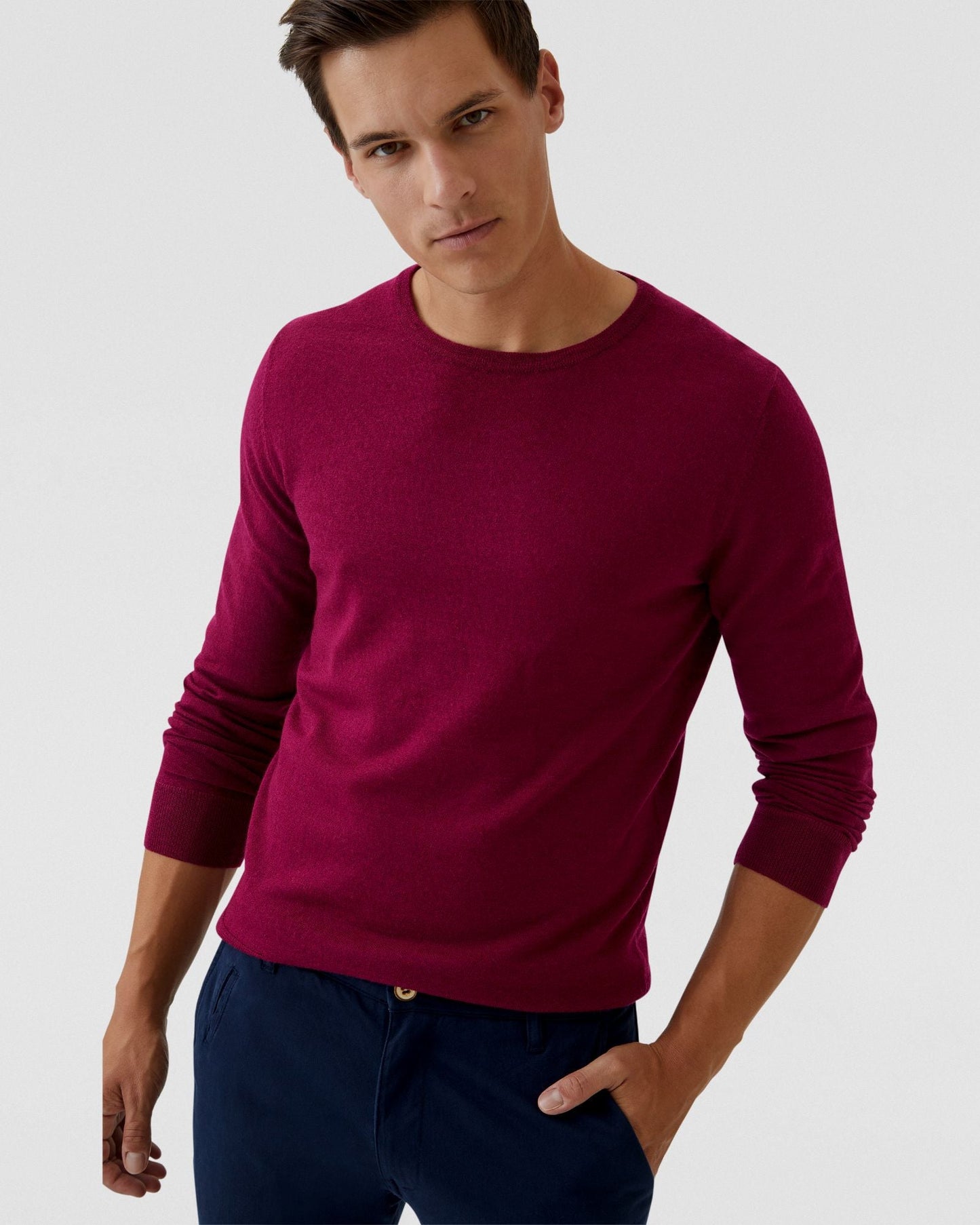 Crew Neck Merino Wool Knit