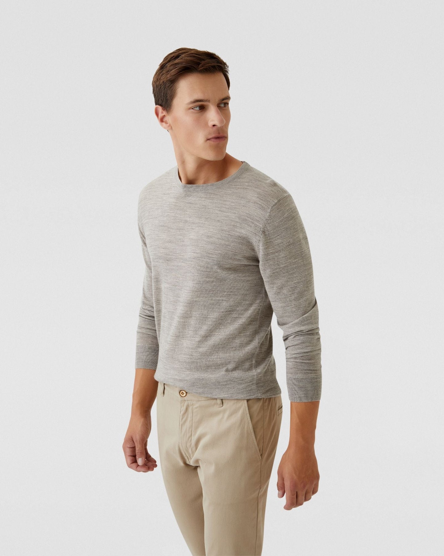Crew Neck Merino Wool Knit