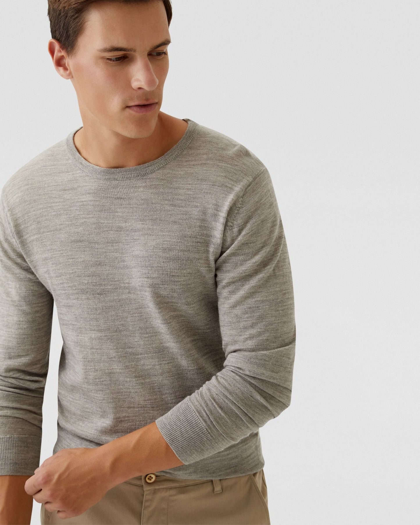 Crew Neck Merino Wool Knit