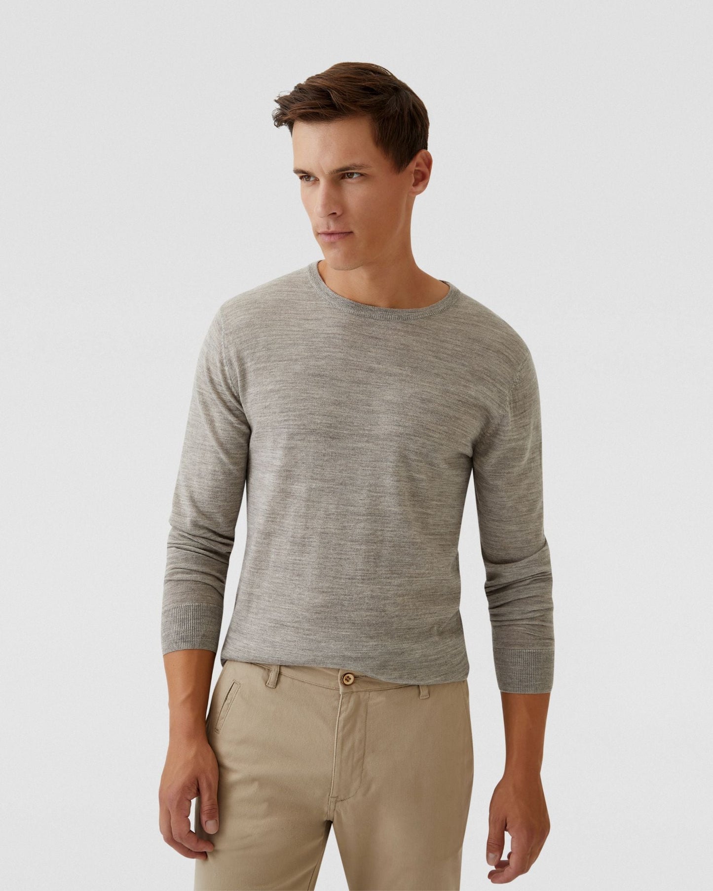 Crew Neck Merino Wool Knit