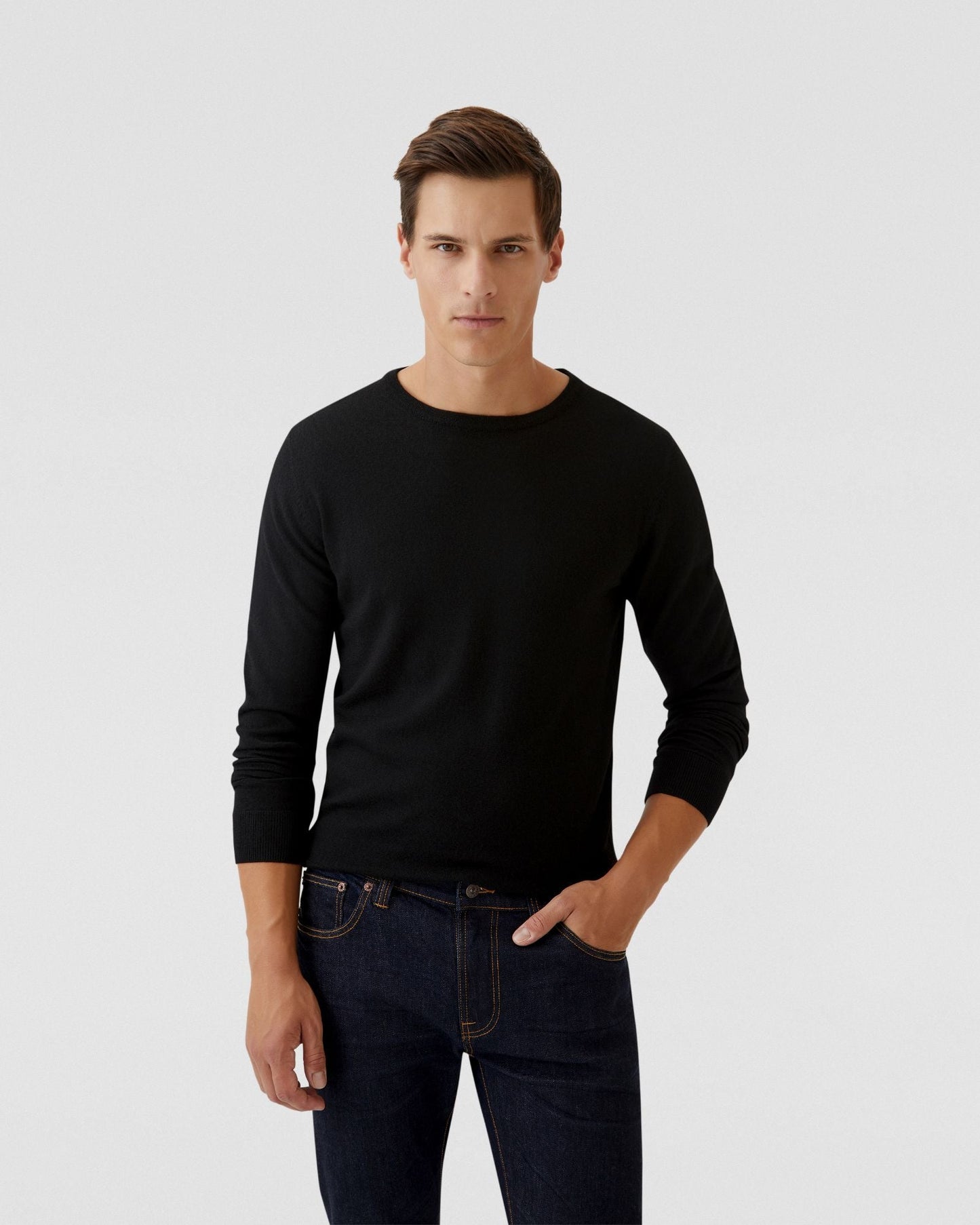 Crew Neck Merino Wool Knit