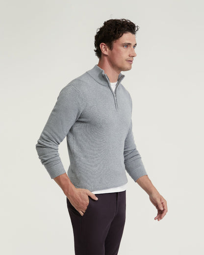 Robert Zip Neck Cotton Knit