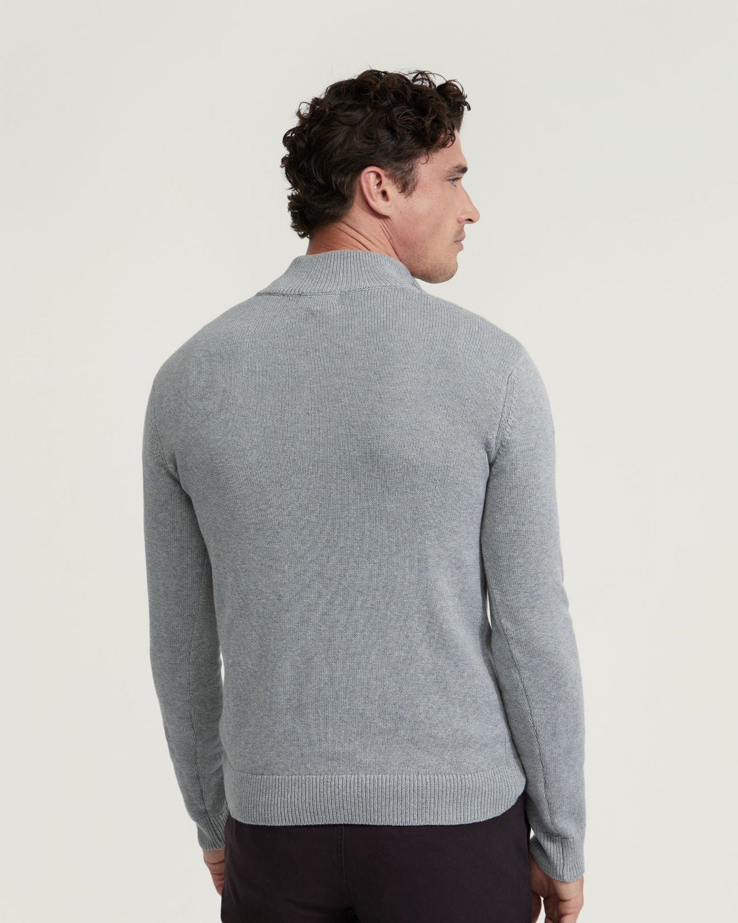 Robert Zip Neck Cotton Knit