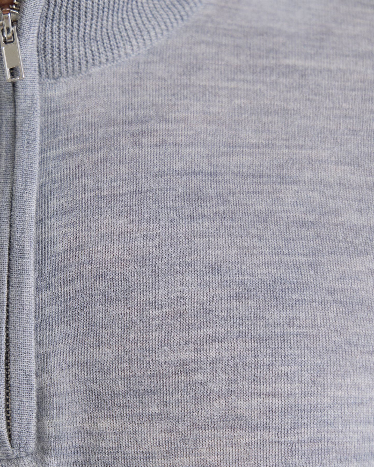 Merino Zip Neck Wool Pullover