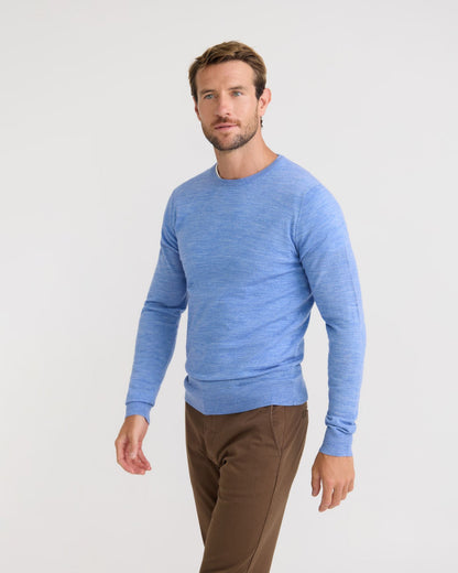 Crew Neck Pure Wool Pullover