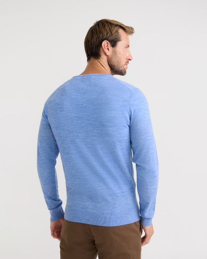 Crew Neck Pure Wool Pullover