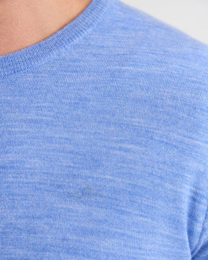 Crew Neck Pure Wool Pullover