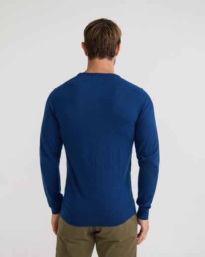 Crew Neck Pure Wool Pullover