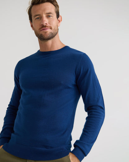 Crew Neck Pure Wool Pullover