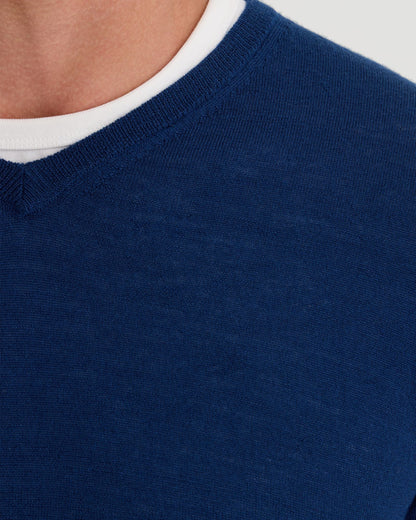 Basic V-Neck Pure Wool Pullover