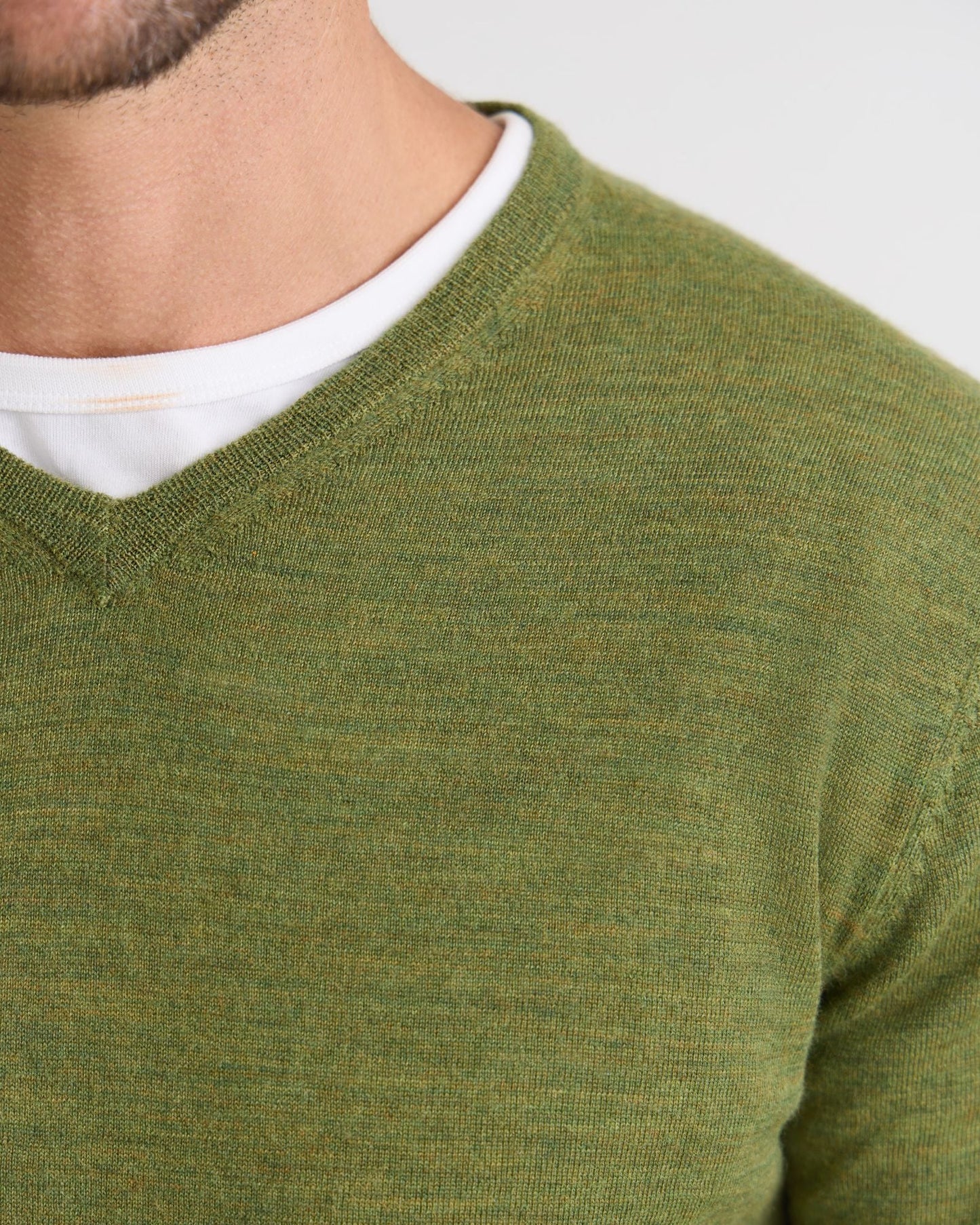 Basic V-Neck Pure Wool Pullover